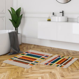 Mijölnir Juego de alfombrillas de baño Kt464 Multicolor
